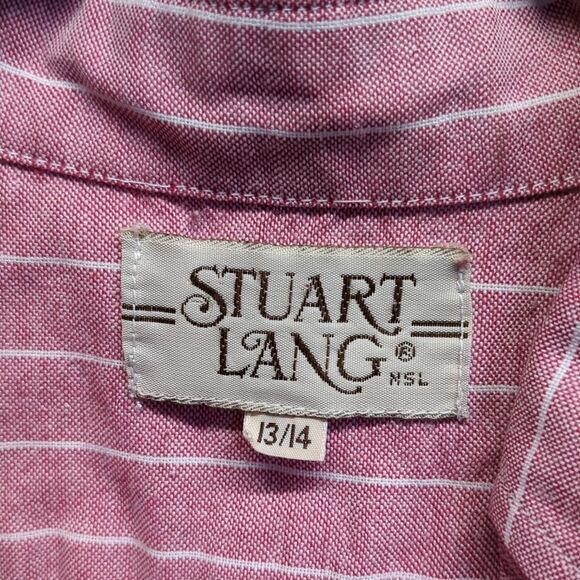 Stuart Lang Striped Button Down Top Women's Plus Size 14 - Picture 5 of 6